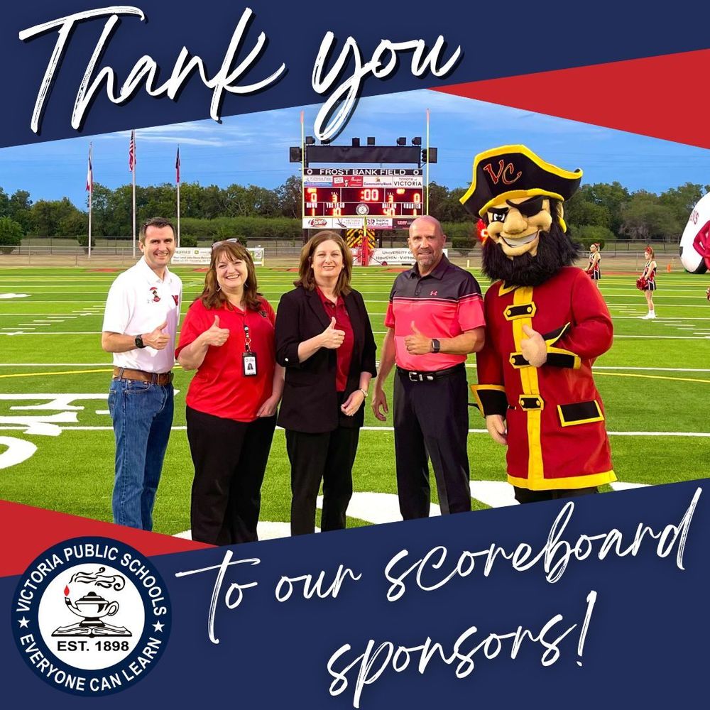 VISD Recognizes Scoreboard Sponsors Victoria College Victoria 