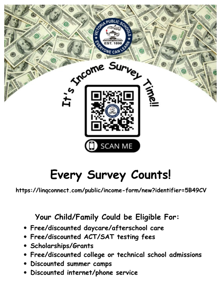 Complete the Income Survey Today!