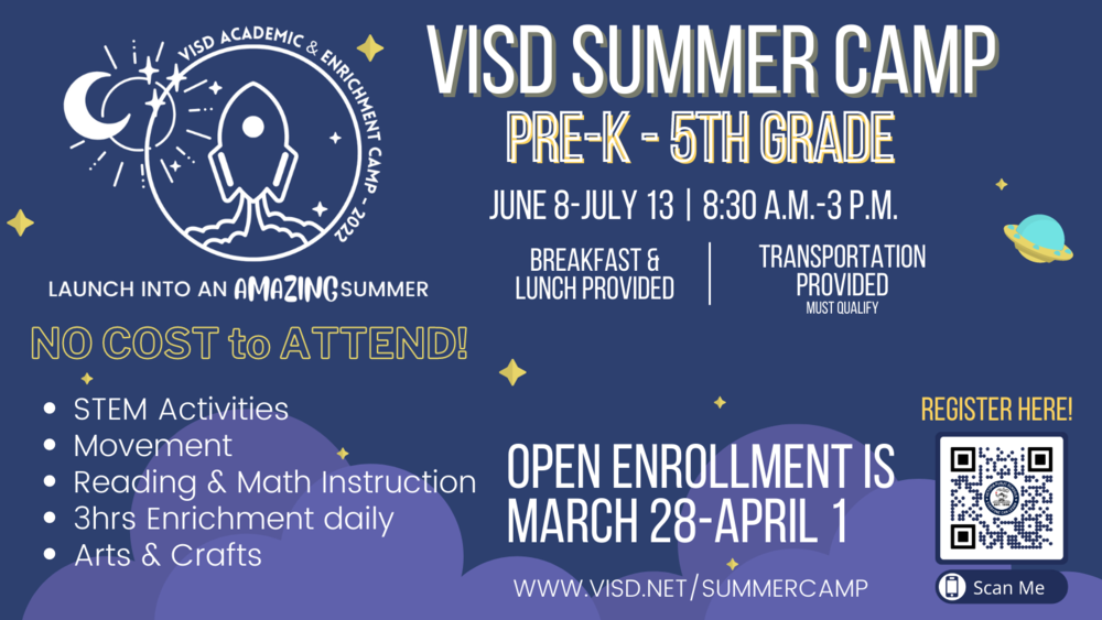 VISD offering summer camps Vickers Elementary School