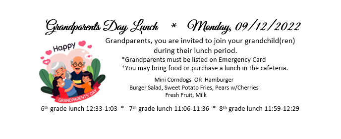 Grandparents Day Lunch