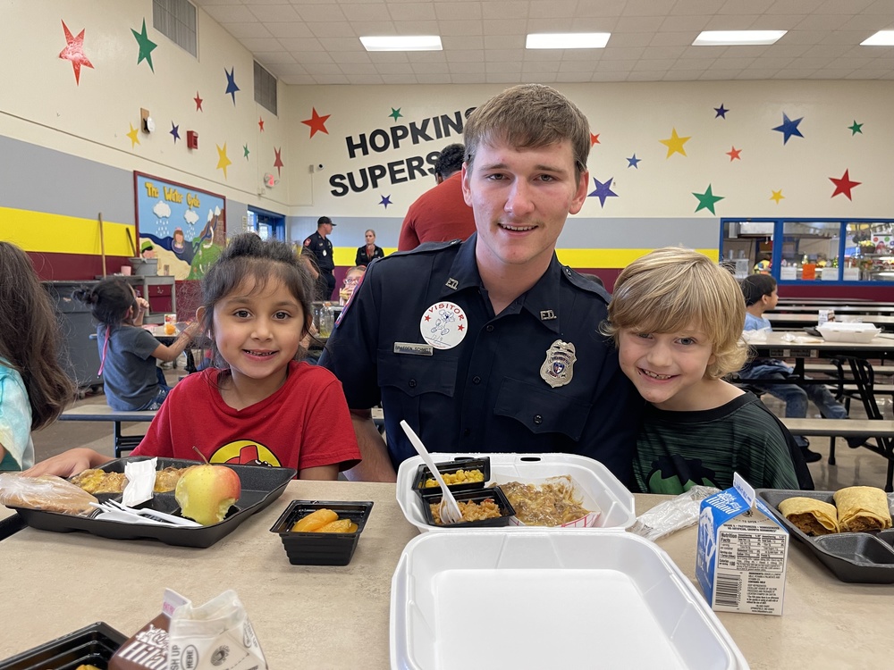 First Responders Lunch with Hopkins Students Hopkins Elementary School
