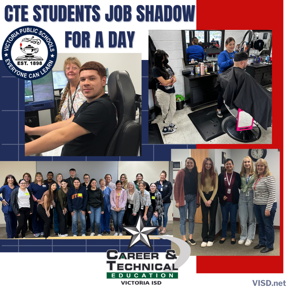 cte students job shadow for a day