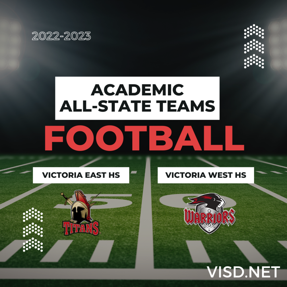 Victoria East West football players academic all-state teams