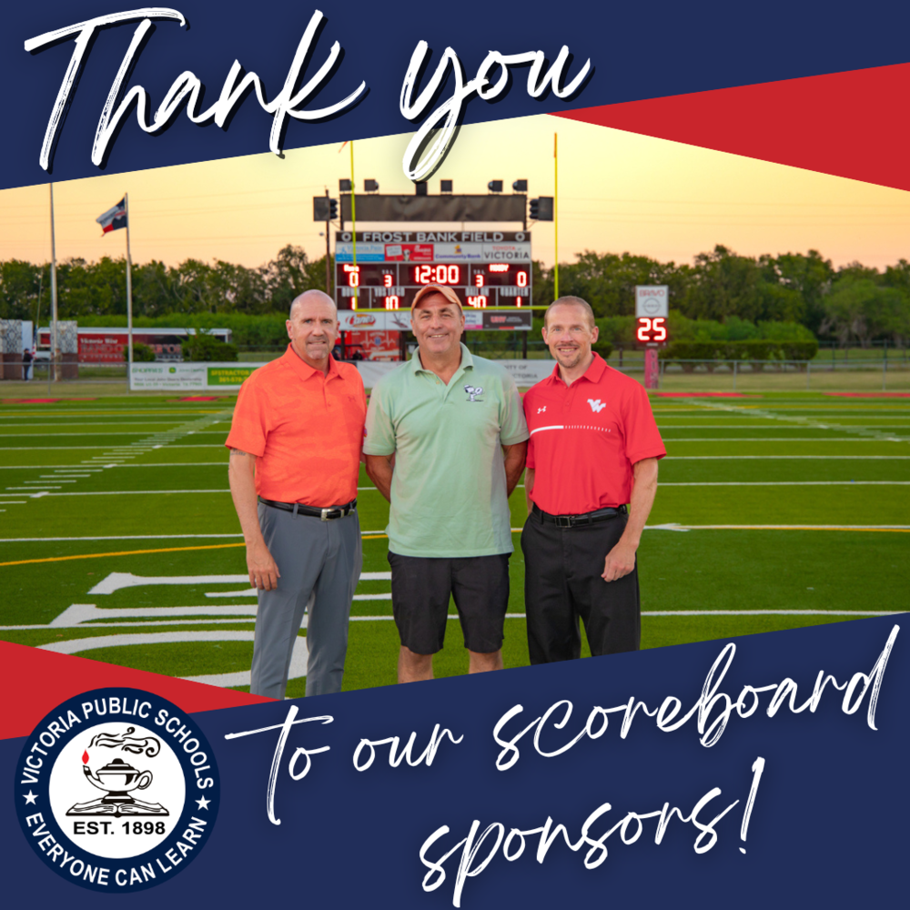 VISD scoreboard sponsors raising cane's