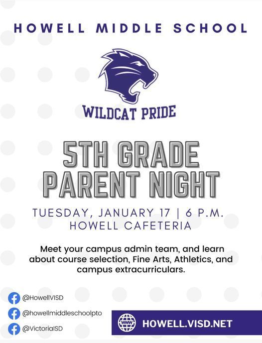 5th Grade Parent Night DeLeon Elementary School