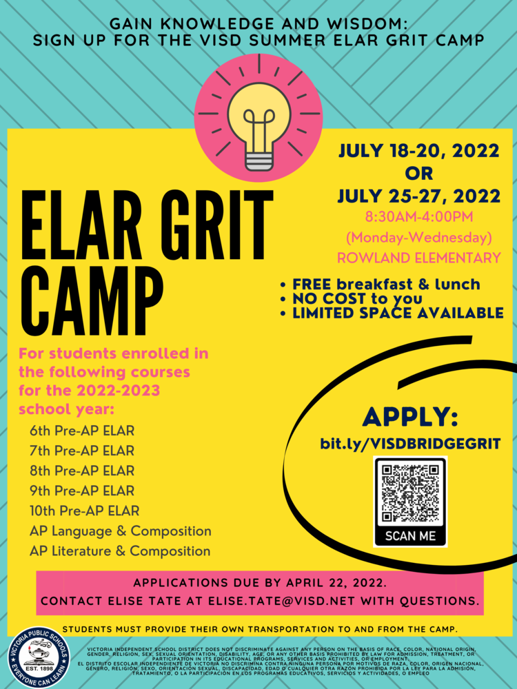 ELAR Grit Camp 2022
