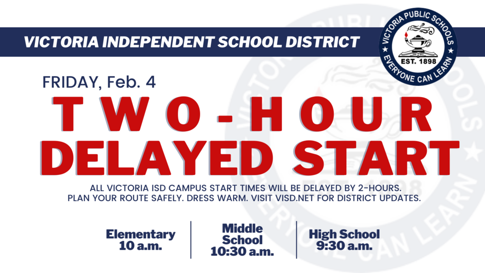 TwoHour Delayed Start for Friday, Feb. 4 Early Childhood Center at F