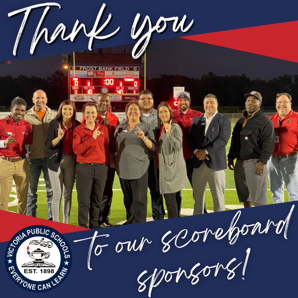 VISD scoreboard sponsors bravo nissan honda