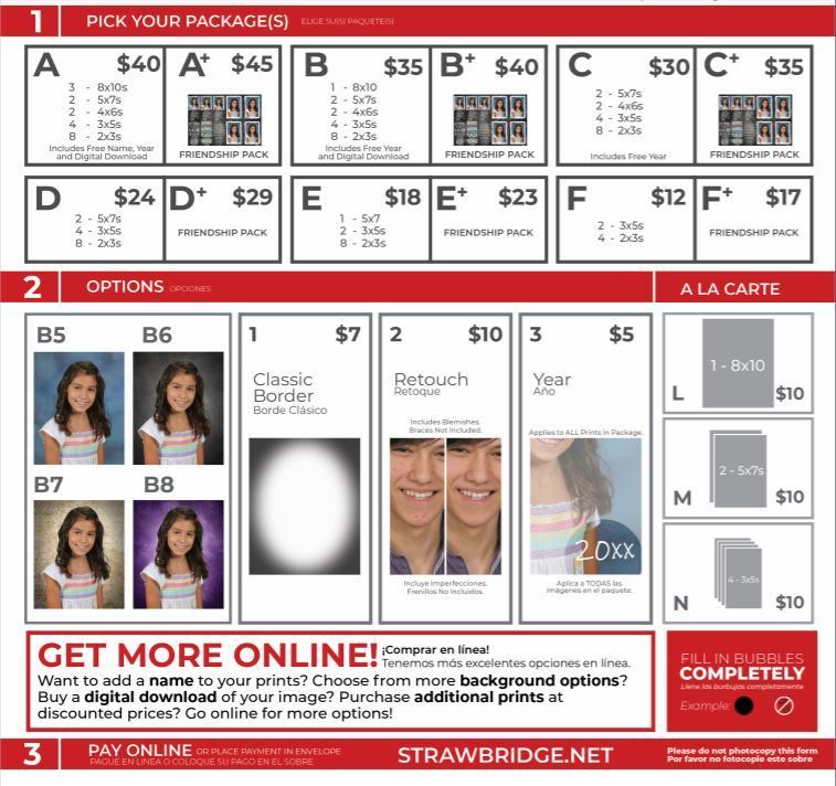 Picture Day Order Form