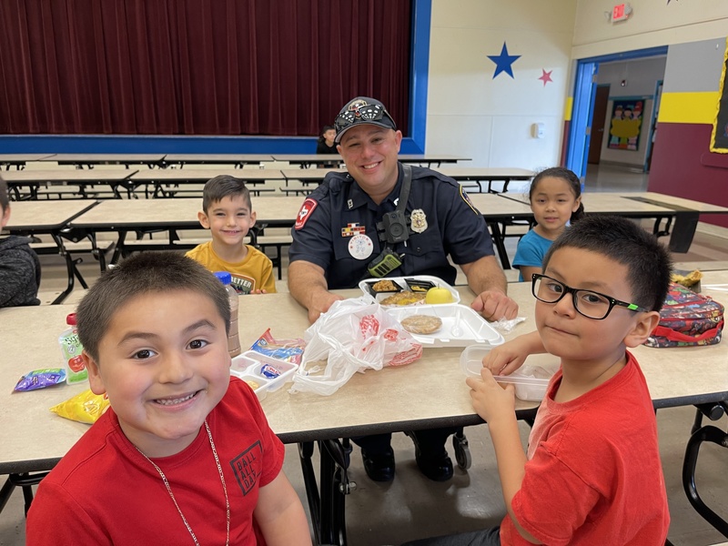 First Responders Lunch with Hopkins Students Hopkins Elementary School