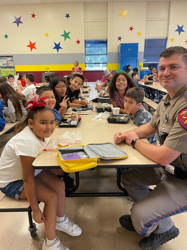 First Responders Lunch with Hopkins Students Hopkins Elementary School